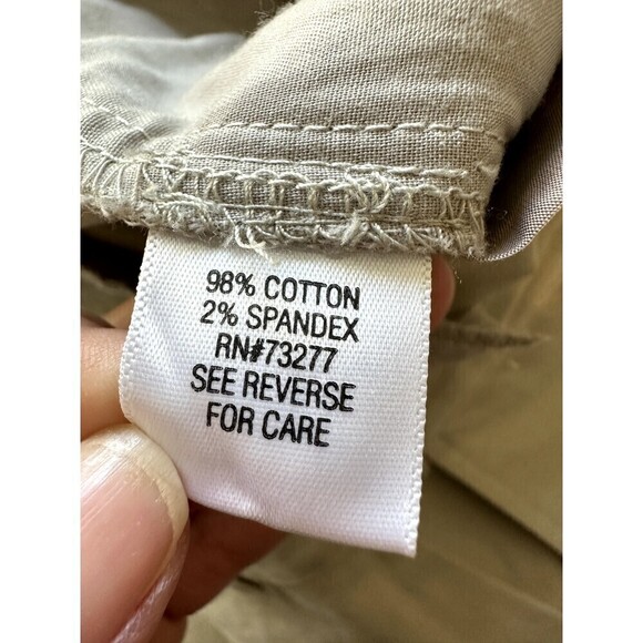 Simply Vera Vera Wang Khaki Skinny Trousers Woman's Size 8 Minimal Office Work - Picture 7 of 16